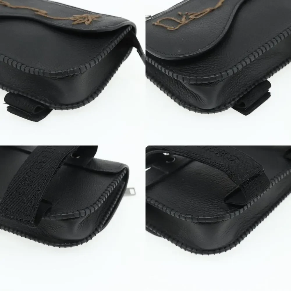 Dior Leather Saddle Arm Pouch Cactus Jack Black